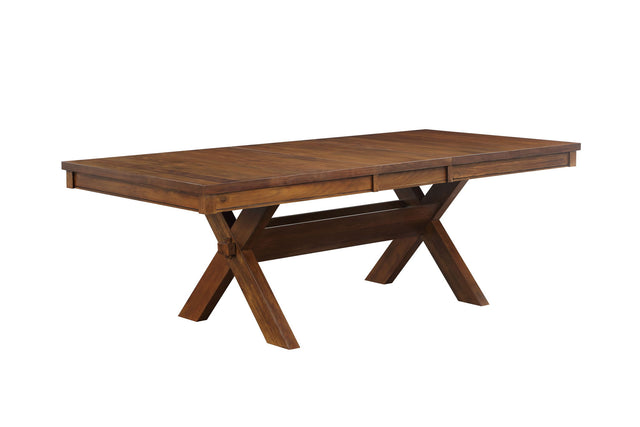 Apollo - Dining Table (With 1 Butterfly Leaf) - Walnut - Dining Tables - Alpine Outlets