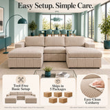 Modular Sectional Sofa, Reversible Set