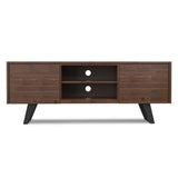 Lowry - TV Media Stand - Distressed Charcoal Brown