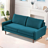 Upholstered Loveseat Sofa, 2 Seater Couch For Living Room Apartment