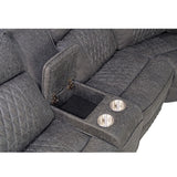 Power Motion Reclining Sectional Set With Console