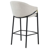 Sloped Arm Bar Stools (Set of 2) - Beige