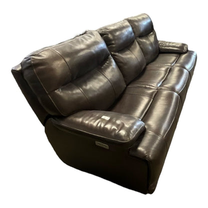 Dark Brown Leather Electric Reclining Seats - available at Alpine Outlets in Denver