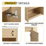 Mounted Bathroom Vanity & Art Sink & 2 Soft Close Doors