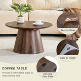Circular Coffee Table With Adjustable Feet
