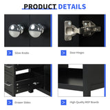 Modern Bathroom Vanity With Sink Top, 2 Doors And 2 Drawers