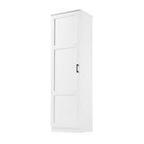 Storage Cabinet With 1 Door And Adjustable Shelf, Rectangle Shape - White
