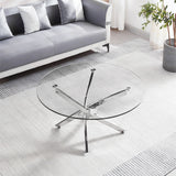 Round Table With Angular Slanted Legs