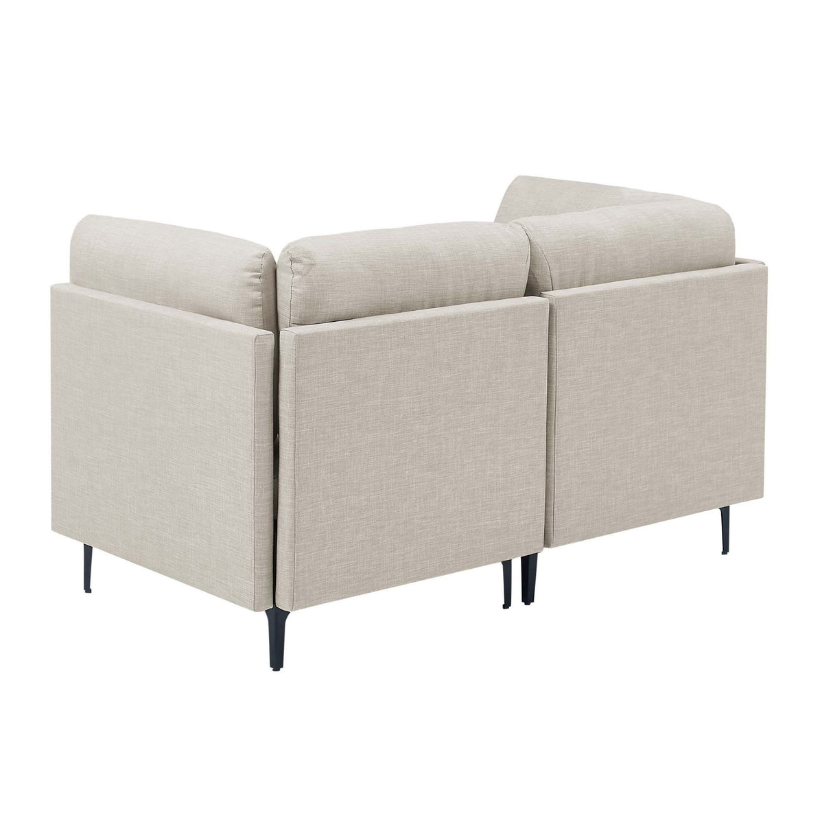 Upholstered Modular Sectional & Tall Legs