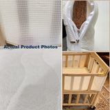 Portable Pne Bedside Bassinet, Crib With 3 Adjustable Heights, Compact Design - White