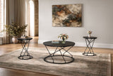Doran - Occasional Table Set (1 Coffee & 2 End Tables) - Dark Brown / Black