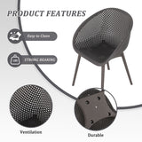 Modern Lounge Chair Set With Round Table