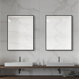 Framed Wall Mirror For Bathroom - Black