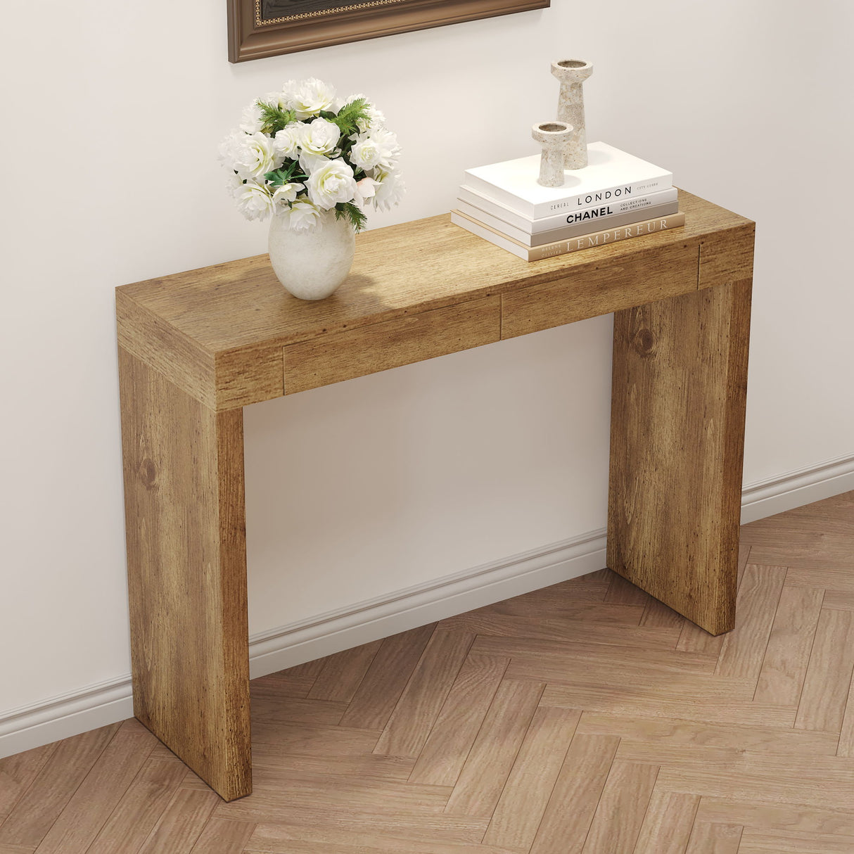 Elegant Bar Table With 2 Drawers