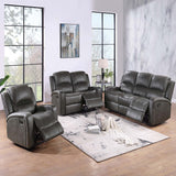 Modern Reclining Sofa With Padded Seat And Backrest