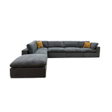 Custom Configuration Modular Sectional & Toss Pillows