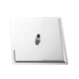 Ultra Thin Square Rainfall Shower Head Stainless Steel, Wall Or Ceiling Mount - Chrome