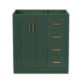 Retro Style Bathroom Vanity With 3 Drawers & Soft-Closing Doors
