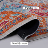 Maval - 6' X 9' Washable Area Rug - Cream