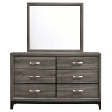 Cabrillo - 6 Drawer Dresser With Mirror - Gray