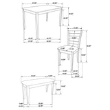 Arvin - 5 Piece Dining Set With Rectangular Table And Bench With Seats - Cappuccino