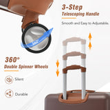 Hardshell Luggage Sets 4 Pieces 20" / 24" / 28" Luggages And Cosmetic Case Spinner Suitcase With Tsa Lock Lightweight