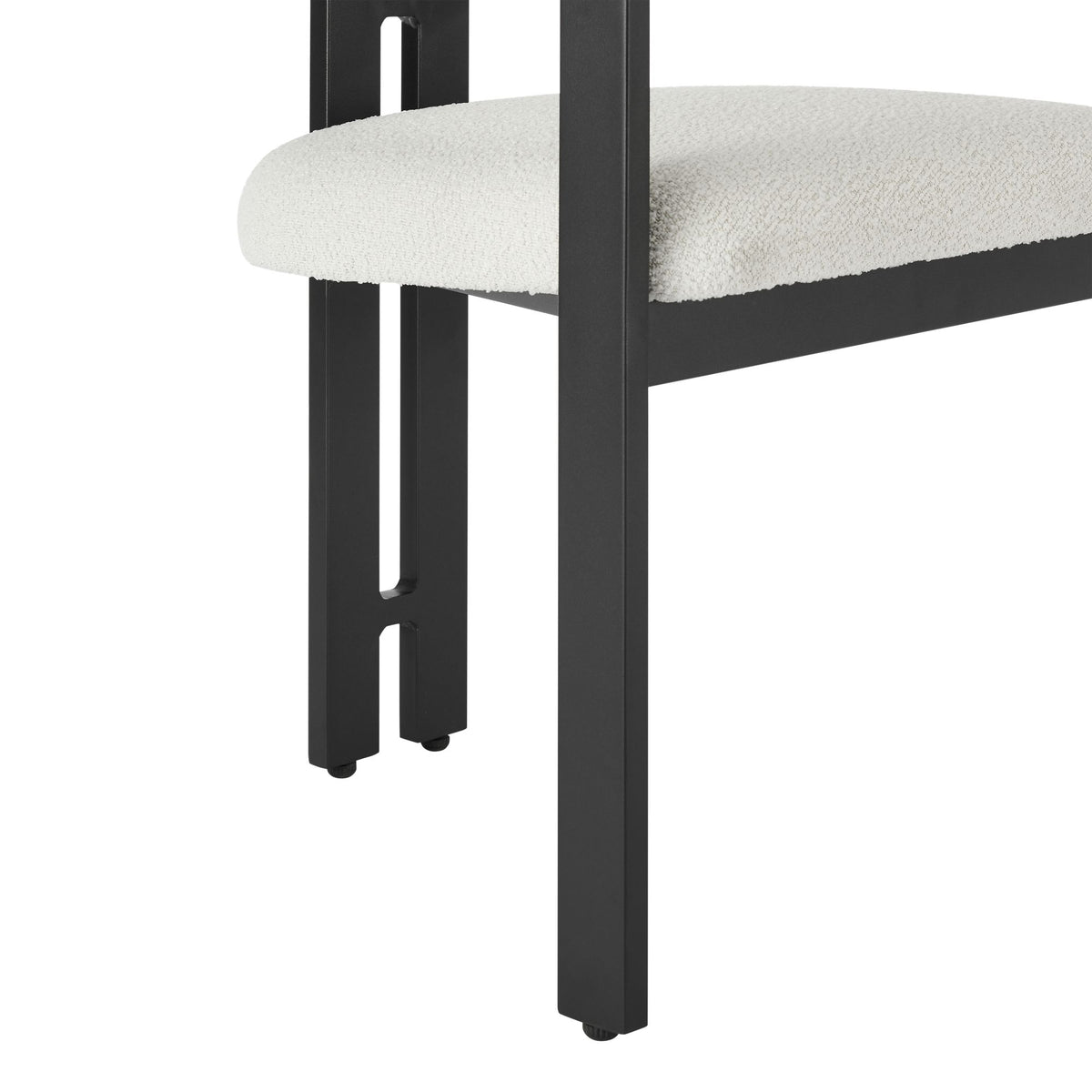 Jazmin - 5-Piece Outdoor Round Sintered Stone Dining Set - White / Black