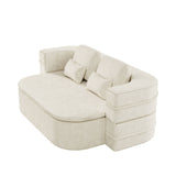 2 In 1 Foldable Sofa Bed With Multi Functional Blanket, Floor Lounge Sofa
