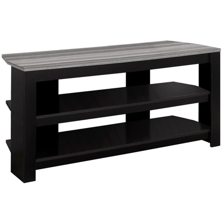 TV Stand, Console, Media Entertainment Center, 3 Storage Shelves - TV Stands - Alpine Outlets