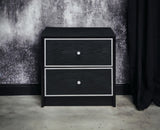 Jabir - Accent Table - Black / Silver