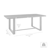Alegria - Outdoor Patio Dining Table In Aluminum