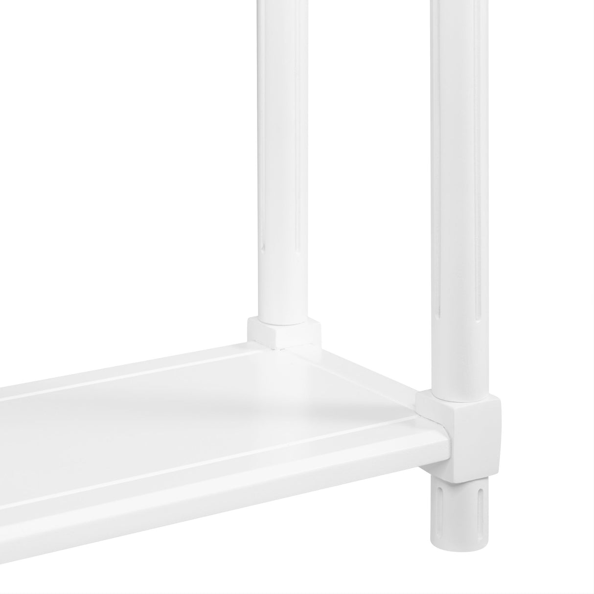 Narrow Side End Tables With Shelf (Set of 2)