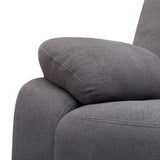 Modern 2 Seat Reclining Loveseat With Manual Recline And Footrest