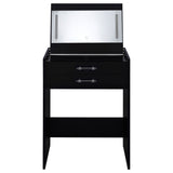 Ayuba - 3 Drawer Makeup Vanity Table With Mirror And Stool