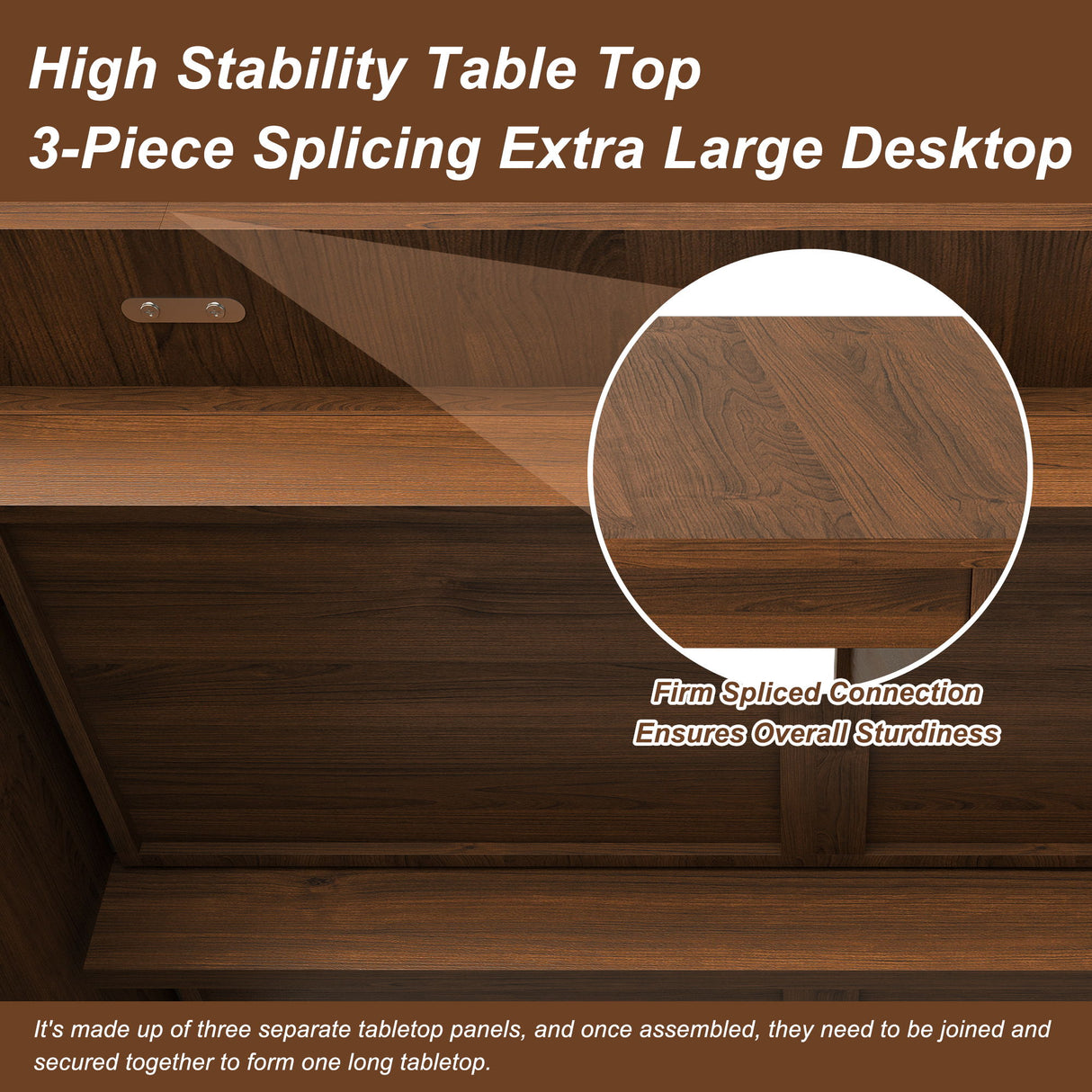 Dining Table With Drawers & Open Storage - Walnut