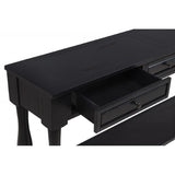 Long Console Table With Drawers And Shelf