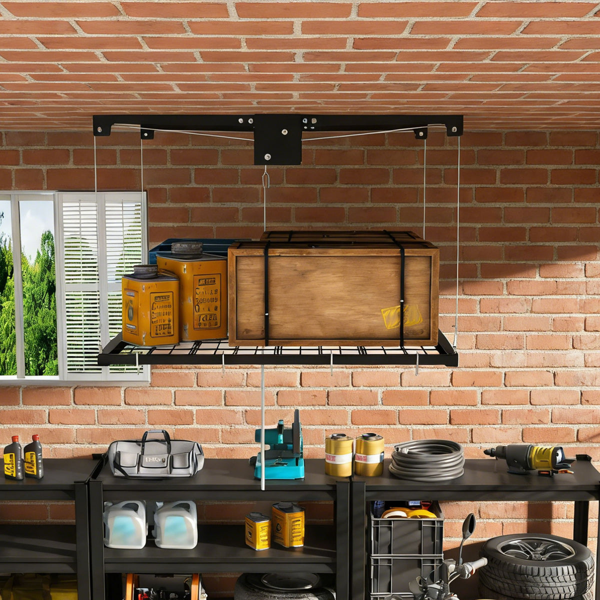 Overhead Garage Storage Rack