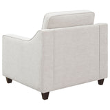 Mahaffey - Upholstered Sloped Track Arm Chair - Beige