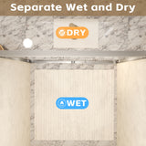 Double Sliding Shower Door With Explosion Proof Film