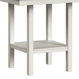 Brooks - 5 Piece Counter Set With Table And 4 Upholstery Seat & Wood Back Chairs - Medium Brown & White