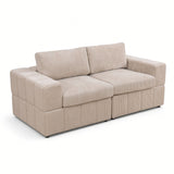 Oversized Modular Loveseat Set