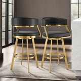 Saturn - Swivel Stool - Gold Legs