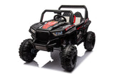 12V7A*2 30W*4 Four-Wheel Drive Seat One Button Start, Forward And Backward, High And Low Speed, Music, Front Light, Power Display, Two Doors Can Open, 2.4G R / C, Seat Belt Four Wheel Absorber