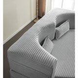 Floor Convertible Sleeper Sofa Bed With 2 Pillows