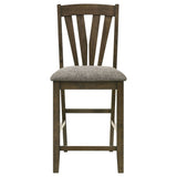 Maxine - Upholstered Counter Height Dining Side Chair (Set of 2) - Brown