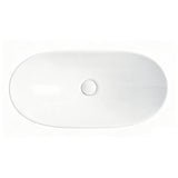 Oval Vessel Bathroom Sink Bowl - White