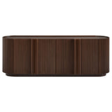 TV Stand With Fluted Tambour Style Door