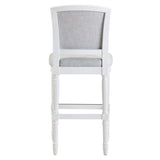 Stool With Upholstered Seat And Back