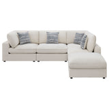 Dulcy - 5 Piece Modular Sectional Sofa - Beige