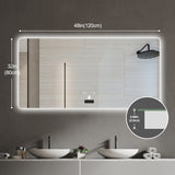 Frameless Bathroom Mirror with Light